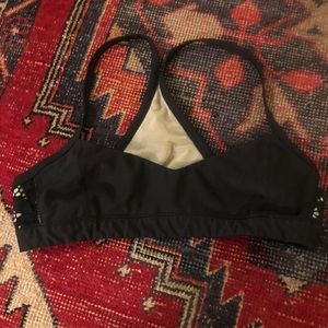 Urban Outfitters Lace Sports Bra Black Size XS